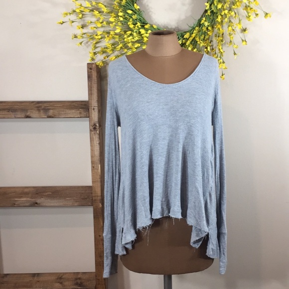 Free People Tops - Distressed Hem Free People Thermal Over Sized